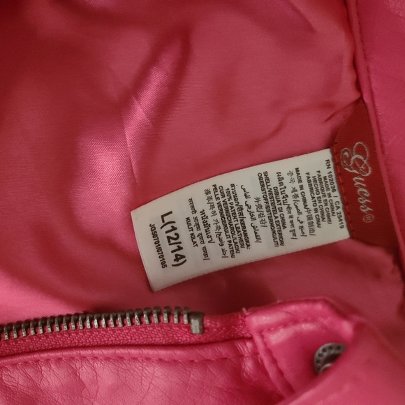 Kids guess leather jacket - Picture 4 of 5